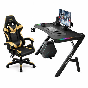 RGB LED Gaming Desk & Gaming Chair – Complete Gaming Station