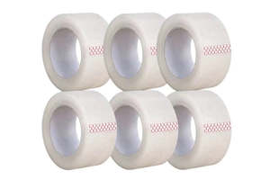 6 Rolls Clear Packaging Tape 45MM X 100M
