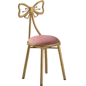 Pink Dressing Makeup Stool Princess Chair