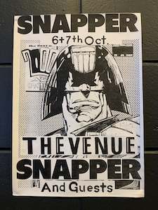 Flying Nun Gig Posters: SNAPPER THE VENUE ORIGINAL GIG POSTER BLACK