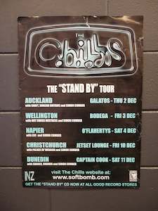 Flying Nun Gig Posters: THE CHILLS STAND BY ORIGINAL GIG POSTER