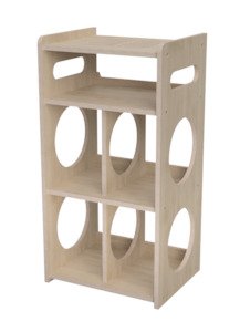 Record Storage Hifi Furniture: VALHALLA-STACK 500 BIRCHWOOD RECORD STAND *NEW*