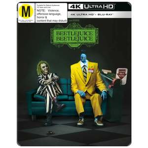 Blu Ray In Stock At Relics: BEETLEJUICE BEETLEJUICE-4K ULTRA HD + BLURAY NM