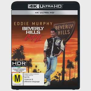 Blu Ray In Stock At Relics: BEVERLY HILLS COP II- 4K ULTRA HD NM