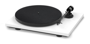 PROJECT E1 TURNTABLE WITH PICK IT MM E CARTRIDGE WHITE *NEW*