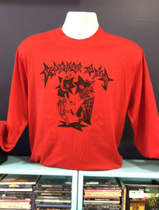 Relics Tees Totes: VAGINA DRY LONG SLEEVE RED SHIRT XL