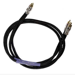 Hifi: BLACK RHODIUM-CALYPSO S STEREO RCA TO RCA CABLE 1.5M PAIR *NEW*