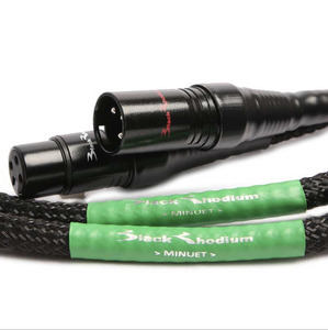Hifi: BLACK RHODIUM-MINUET XLR TO XLR STEREO INTERCONNECT 1.5M *NEW*