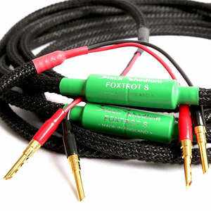 Hifi: BLACK RHODIUM-FOXTROT S SPEAKER CABLE 2M PAIR *NEW*