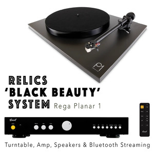 Hifi: RELICS BLACK BEAUTY SYSTEM - Rega Planar 1 Turntable *NEW* save $400