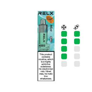 Disposable Vapes: Mint (Green) 4000 Puff 18mg/mL