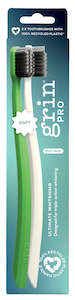 Oral Care: Grin Pro Ultimate Whitening Toothbrush 2pk Soft Green & White