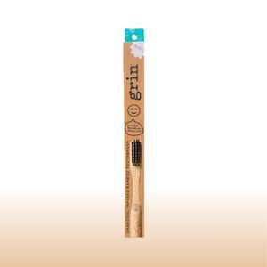 Oral Care: Grin Charcoal-Infused Bamboo Toothbrush (Soft)