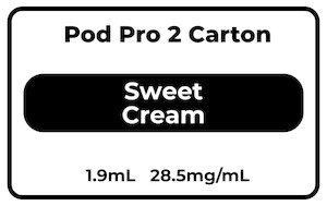 Vape Pod: Pod Pro 2 CARTON SWEET CREAM 28.5mg/mL