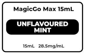 MagicGo Max 15mL Unflavoured Mint 28.5mg/mL