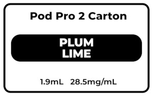 Vape Pod: Pod Pro 2 CARTON Plum Lime 28.5mg/mL
