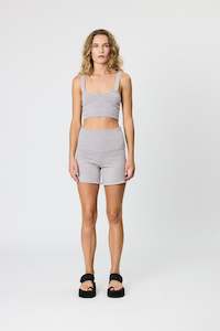 MAIA KNIT SHORTS - LILAC