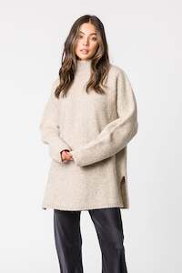 Rws Wool: CLAUDIA LONG KNIT - BEIGE