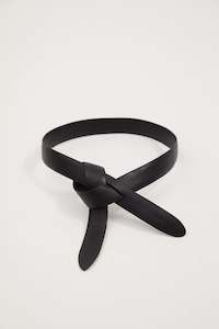 Belts: WRAP BELT - BLACK