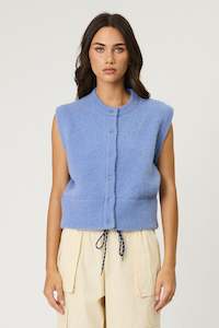 Knitwear: CARR VEST - SKY