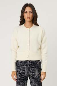 Knitwear: EVA CARDI - BONE