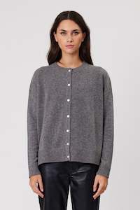 Knitwear: TALI CARDIGAN - CHARCOAL
