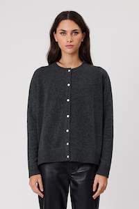 Knitwear: TALI CARDIGAN - SLATE