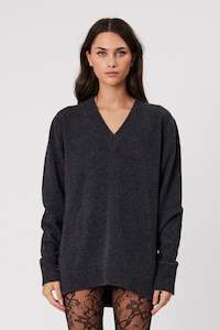 Knitwear: ASHLEN KNIT - CHARCOAL