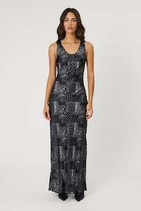 Latest Pieces: WILMA MAXI DRESS - BLACK BANDANA