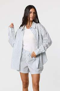 LEIGHTON SHIRT - SEA SIDE STRIPE