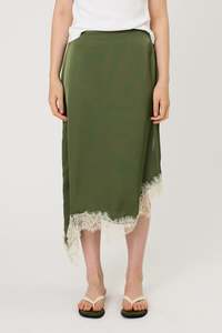Full Price Remain: RUE SKIRT - SEAWEED