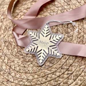Christmas: Double Layer Snowflake Ornament