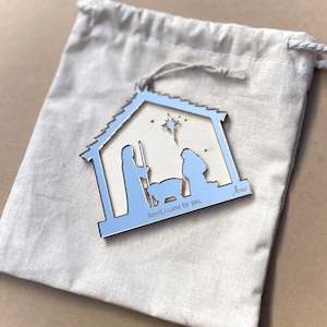 Double Layer Nativity Ornament