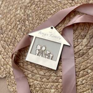 Double Layer Stick Family Ornament