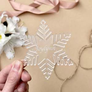 Snowflake Ornament (Frosted)