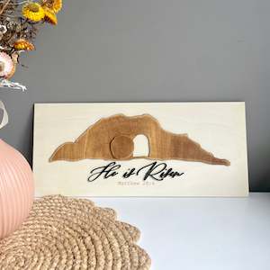 He is Risen Wooden Art