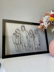 Custom Photo Line Art