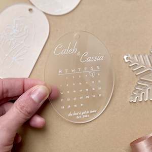 Ornaments: ‘We’re Engaged’ Ornament (Frosted)