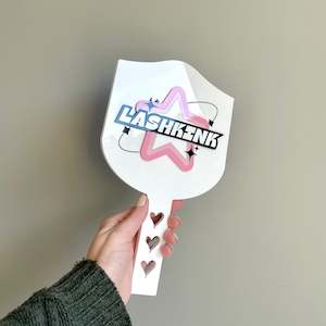 New: White Acrylic Handheld Mirror | Custom Logo
