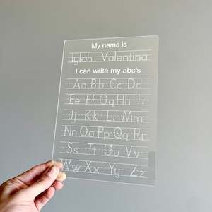 Back To School: Tracing Board - I Can Write My ABC’s