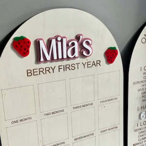 Strawberry Theme | Photo Birthday Board