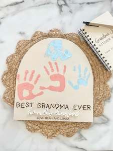 Gifts For Him: Handprint Plaque