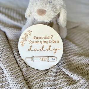 Pregnancy Test Announcement Disc (You are going to be…)