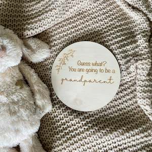 Pregnancy Birth Plaques: Pregnancy Announcement Disc (You are going to be…)