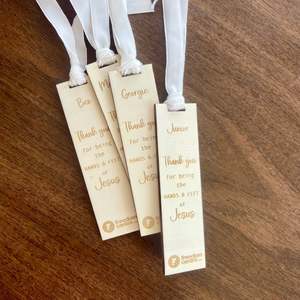 Business: Wooden Bookmark | Custom Design | Corporate Gift