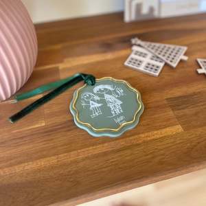 Christmas 24 Ornaments: Custom Drawing Ornament | Design 1