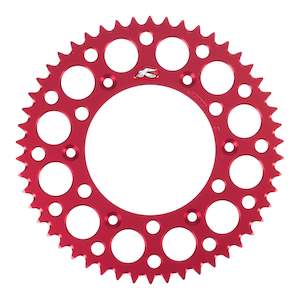 Renthal Sprocket Rear Red 50T Alloy 7075 T6 Grooved