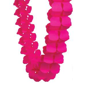 Barbie: Magenta Honeycomb Garland 4m