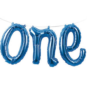 Peter Rabbit: Blue 'ONE' Script Balloon