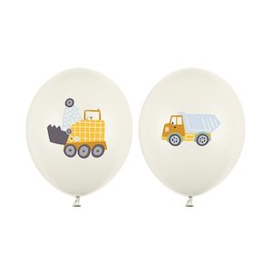 Construction: Construction Vehicles Standard 30cm Balloons (6 pack)